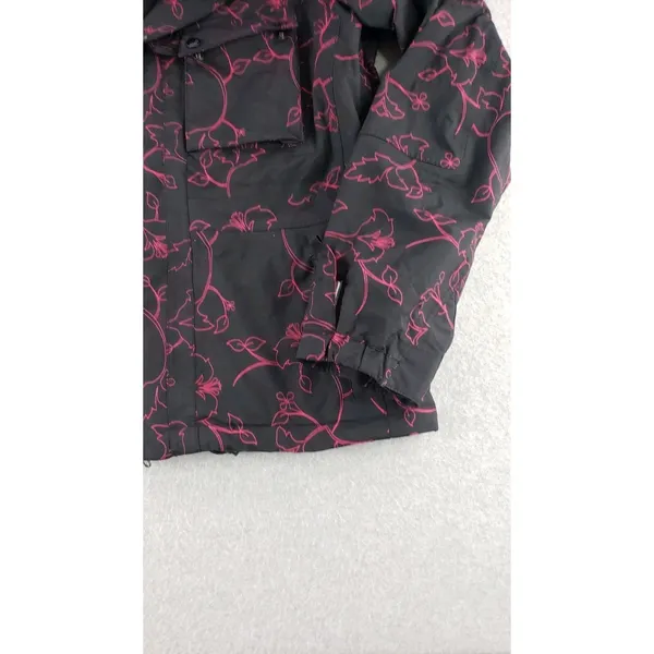Vintage Burton Y2k Ski‎ Parka Jacket Black Pink Snowboard Hooded Women's Medium - Image 5