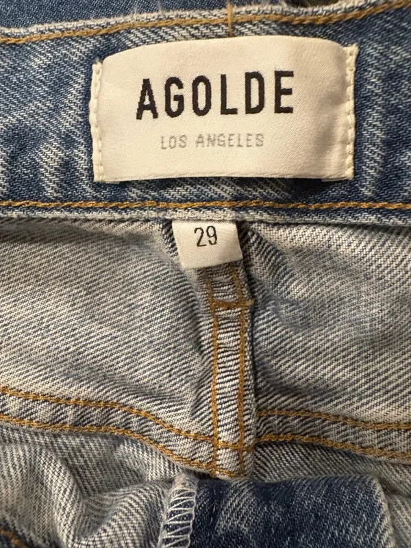 Agolde Vintage High Rise boot blue jeans sz 29 - Image 4