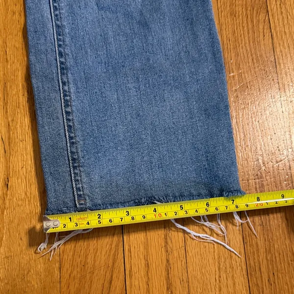 Harper High Rise Distressed Blue Jeans - Image 9