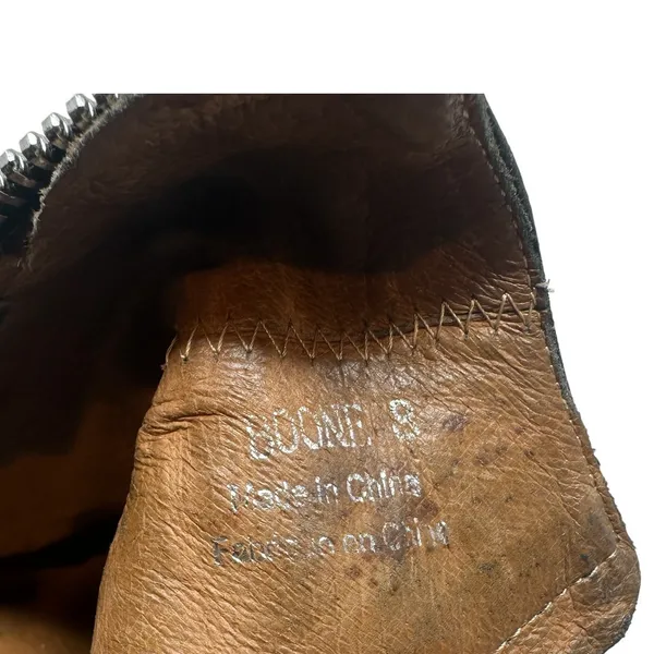 Jeffrey Campbell Ibiza Boone Chelsea Boots‎ Croc Embossed Suede Black US 8 - Image 13