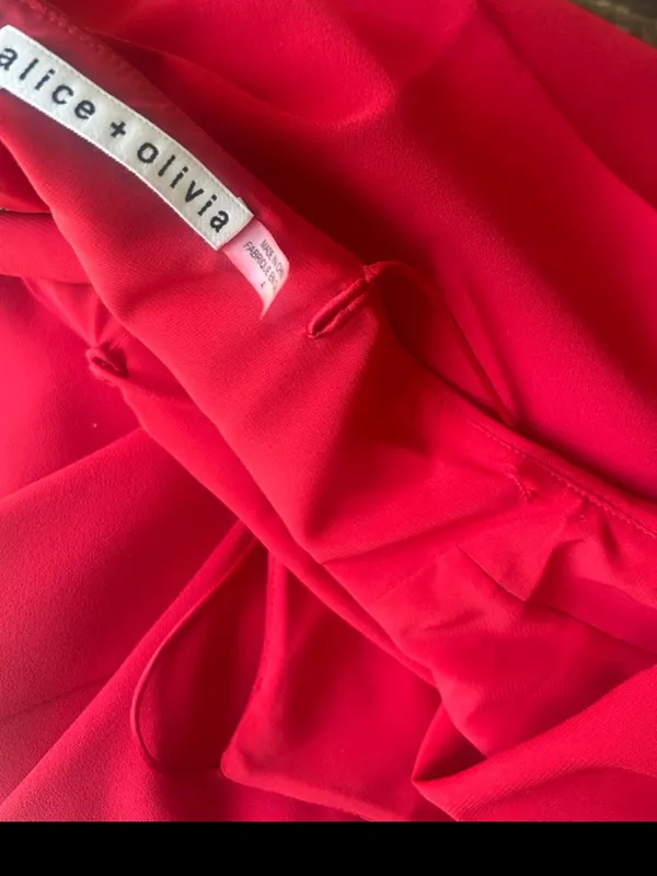 Alice + Olivia Kipp Mini Red Dress Size 4 - Image 10