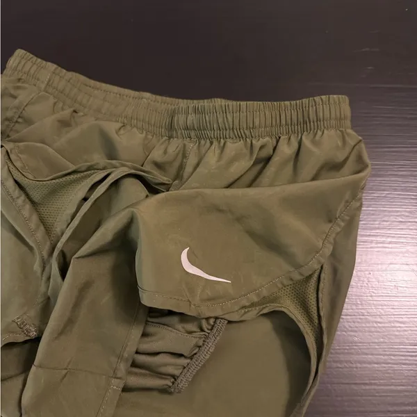 Nike‎ Khaki Green Running Shorts - Image 7