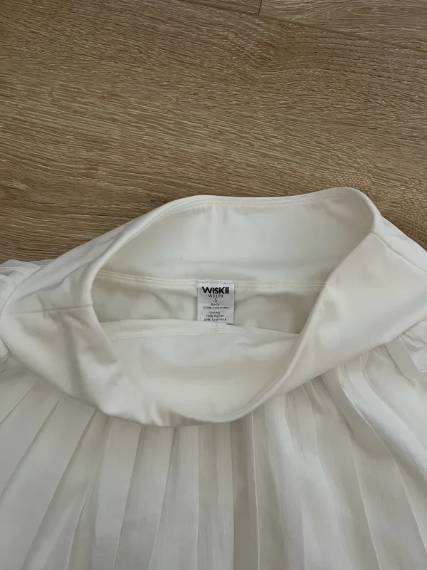 White Mini Tennis Skirt - Image 2