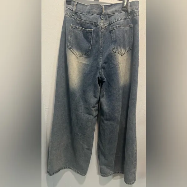 Micas Wide-Leg Denim Jeans - Image 5