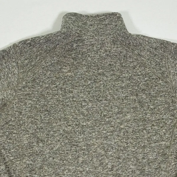 Eddie Bauer Mens XL Gray Heather Quarter Zip Fleece Pullover K3066581 - Image 9