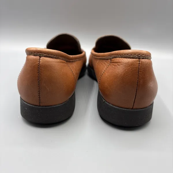 Vintage Dexter USA Shoes Womens Size 8 Brown Leather Moccasins Loafers Country - Image 8