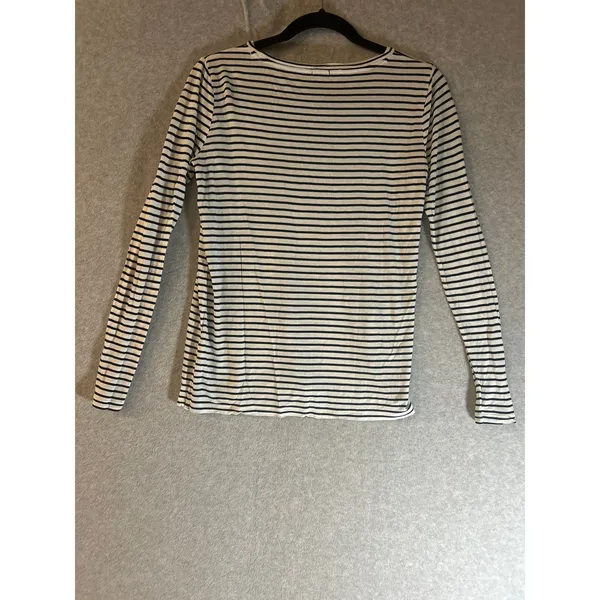 J.crew striped long sleeve t‎ black and white stripes XS - Image 4