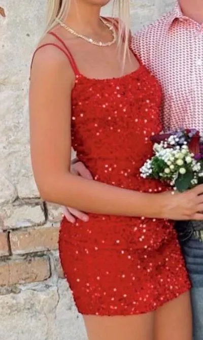 red mini dress - Image 4