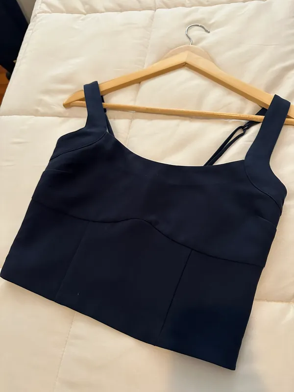 A&F Stretch Cotton Squareneck Top - Image 4