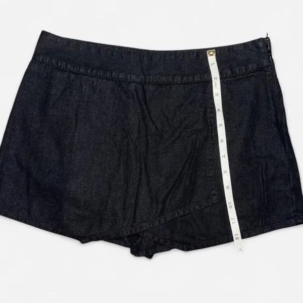 Gap Black Linen Wrap SKORT; Size 2 - Image 4