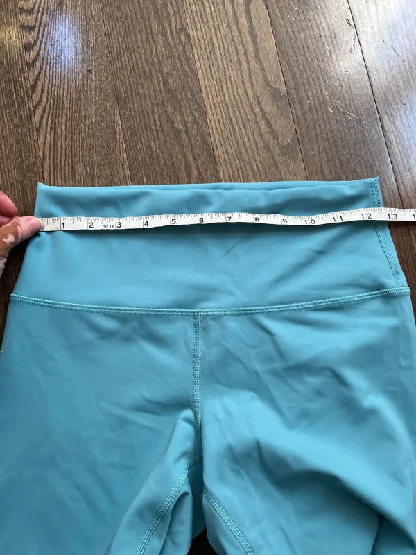 Lululemon Wunder Train High Rise Leggings Tights Light Blue Women’s Size 8 - Image 7