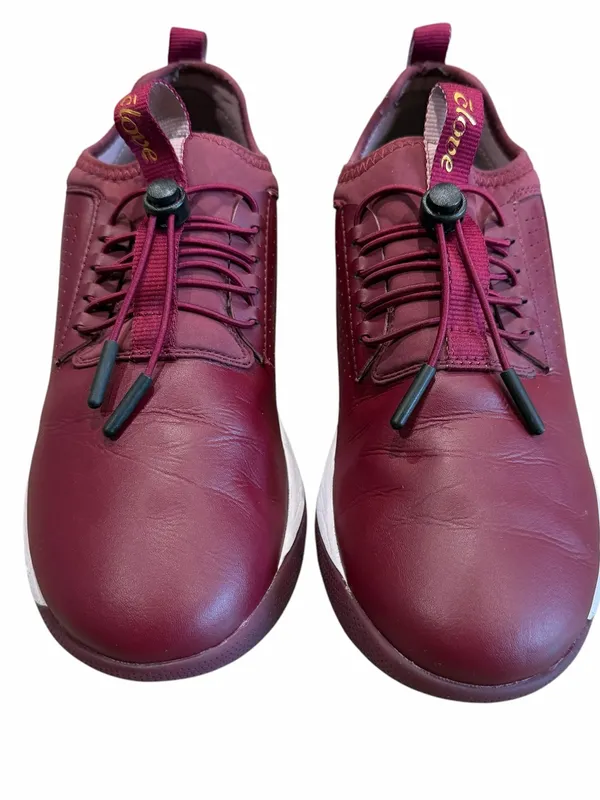 Clove Nursing Shoes Women’s 8.5 Maroon Leather LTD Edition Healthcare Slip On - Image 4