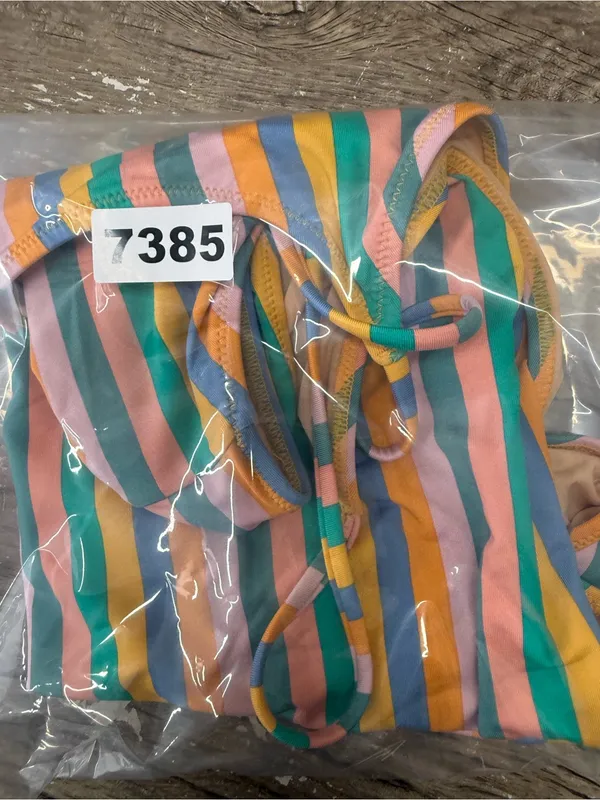 J.Crew Playa colorful striped swimsuit size medium - Image 5