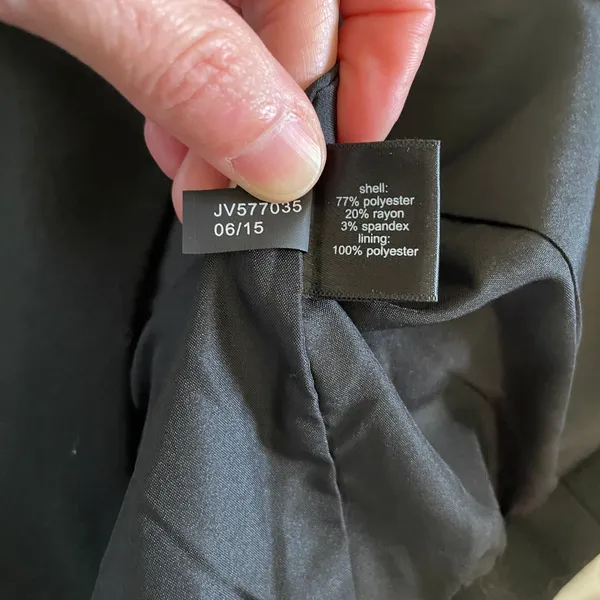 The Limited Black Military Blazer sz XS Jacket Office Chic Preppy Dark‎ Academia - Image 9
