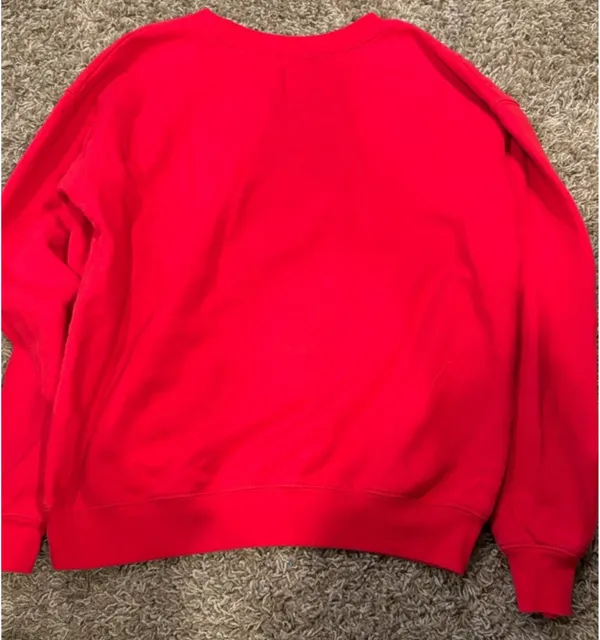 Wound Up Women’s Red Holiday Graphic Sweatshirt - I'm Giving Everyone My Opinion - Image 2