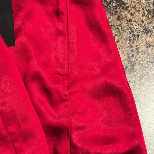 NWT Lulus Dress Satin Y2K Party Cocktail Going Out Square Neck Mini Red Medium - Image 8