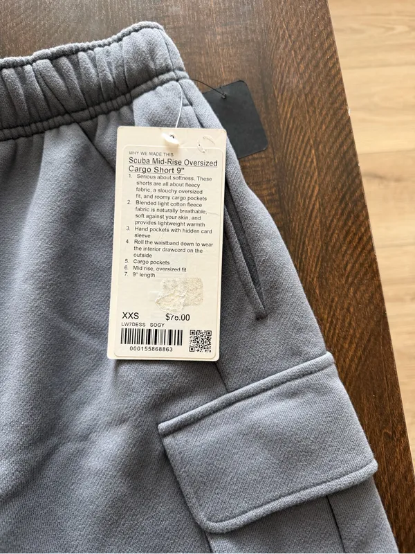 lululemon athletica Gray Cargo Athletic Shorts - Image 2