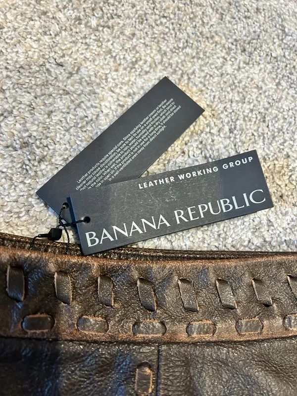 Banana Republic Leather Skirt - Image 3