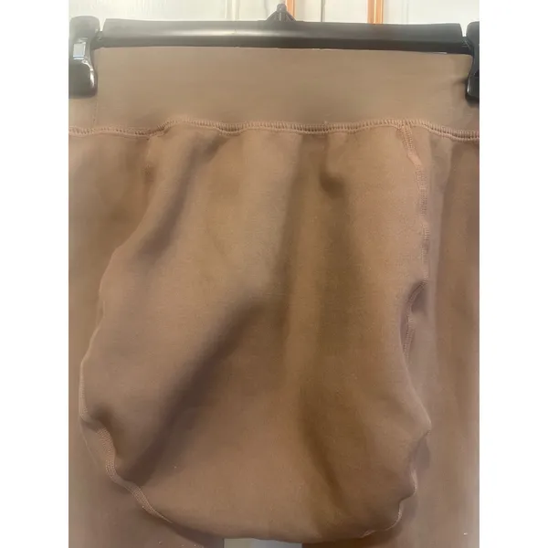 Womens Fleece Lined Tights Warm Winter Leggings Brown - Image 5