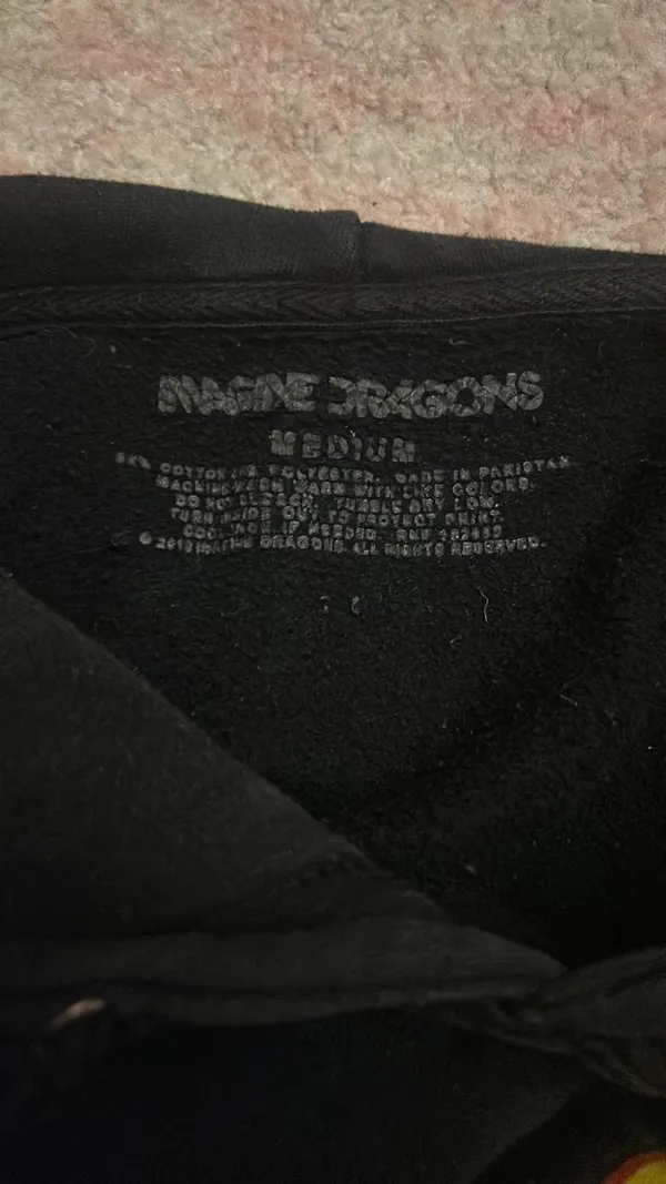 Imagine Dragons Hoodie Black Size M - Image 4