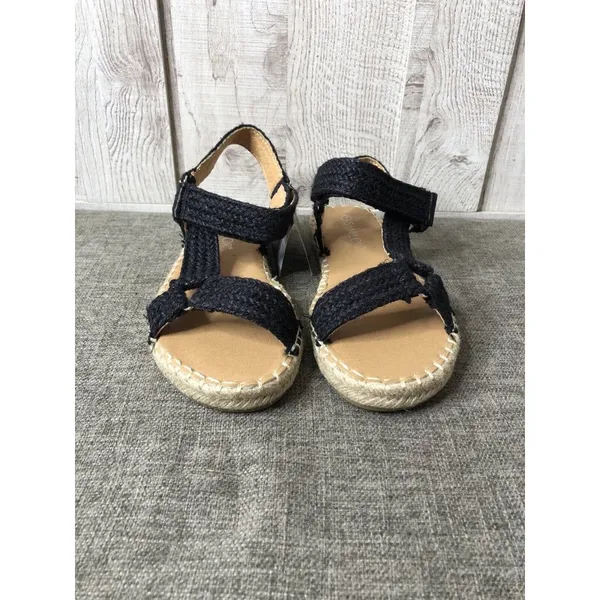 Samilor Womens Sandals Size 7 Black Straps Open Toe Boho Summer Casual Shoes - Image 5