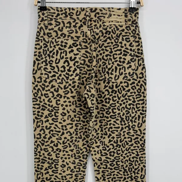 Revice Uptown On The Spot Leopard Animal Print‎ Jeans 25 Tan Punk Indie Sleaze - Image 10
