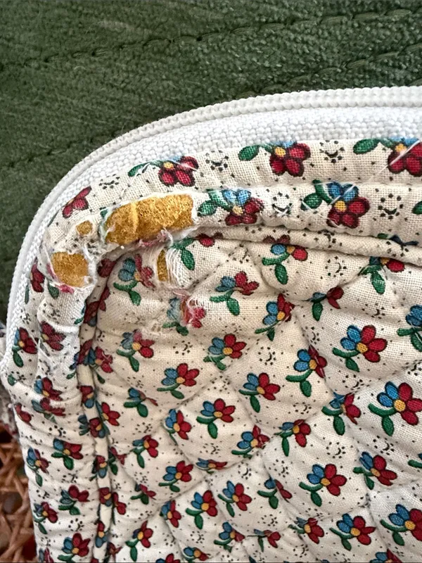 Vintage Vera Bradley Provençal Prairie French Country Calico Quilted Crossbody - Image 8