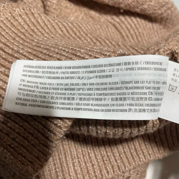 Abercrombie & Fitch Button Front V-Neck Cardigan Sweater Light Brown Size Small - Image 19