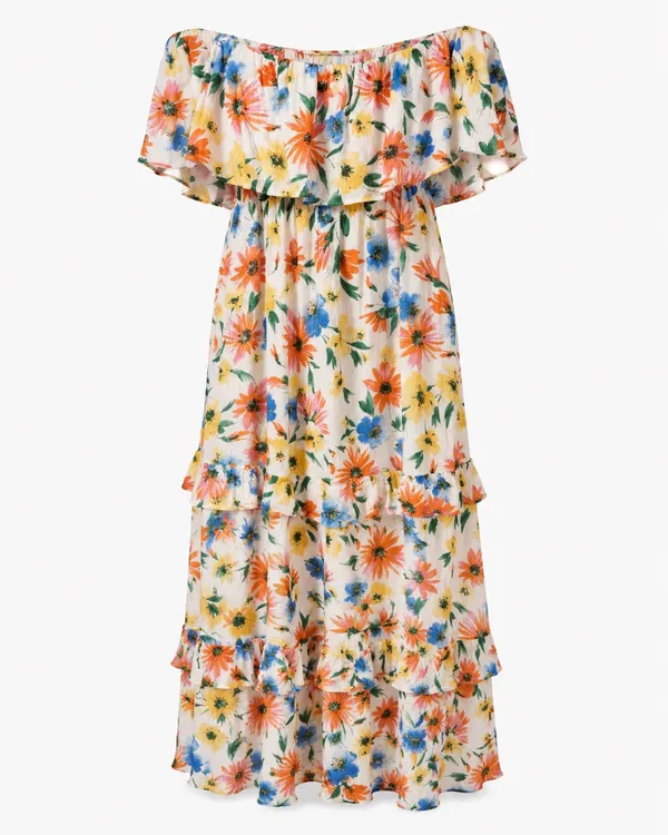 Lush Clothing 840 Floral Strapless Tube Top Maxi Dress - Image 12