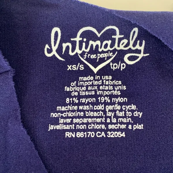 NEW Free People Intimately Cutout High Neck Racerback Tank Top in‎ Blue - Image 5