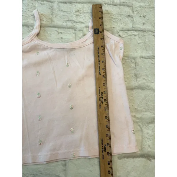 Vtg‎ Xhilaration Womens Y2K Pink Cami Floral Coquette Fairy M Tank Top - Image 7