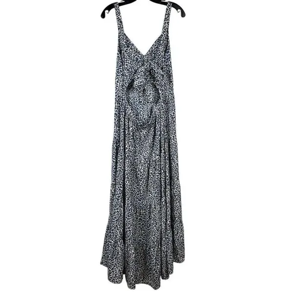 BTFBM Full Length Animal Print Back Cutout Summer Dress XL - Image 2