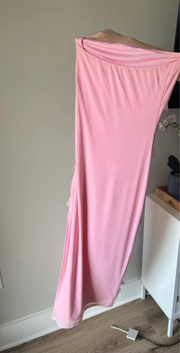 Strapless pink maxi zesica dress - Image 2
