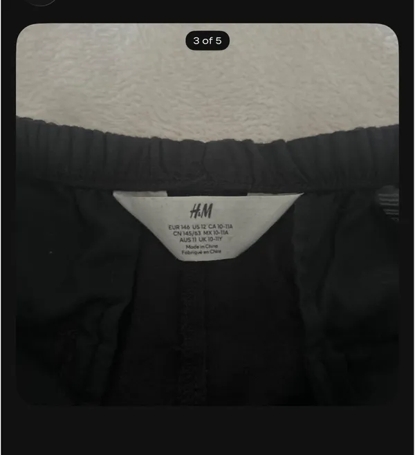 H&M Black Linen Pants - Image 3