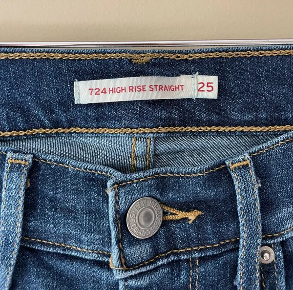 Levi's high rise straight jeans - Image 2