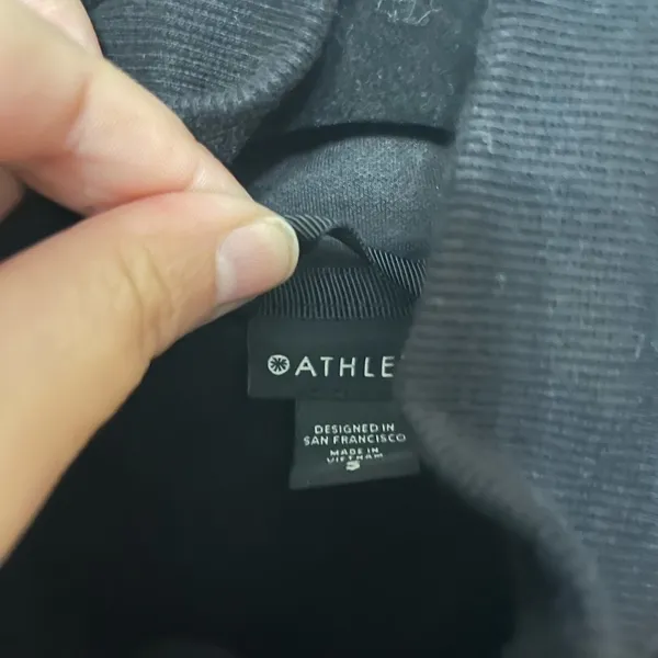Athleta‎ Triumph full zip Hoodie Small Black - Image 7