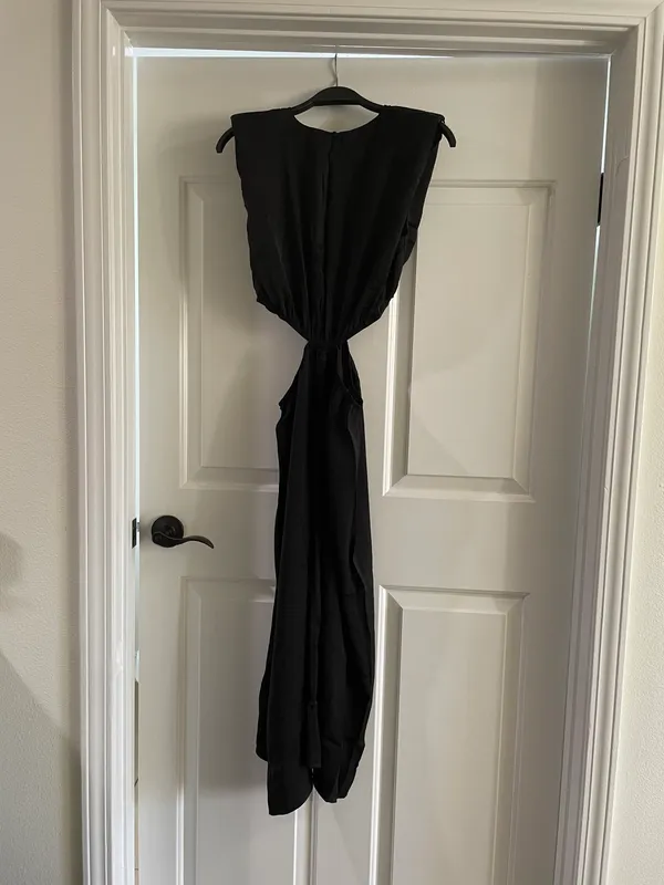 TCEC Side Cut Midi Dress – Black – L – NWOT – CD02559 - Image 7