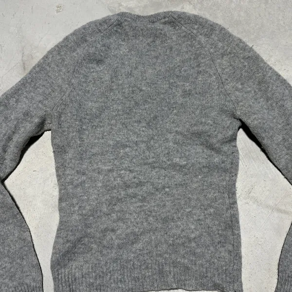 Vintage Abercrombie & Fitch 90s Y2K Sweater Women's M V Neck Hong Kong Moose - Image 9
