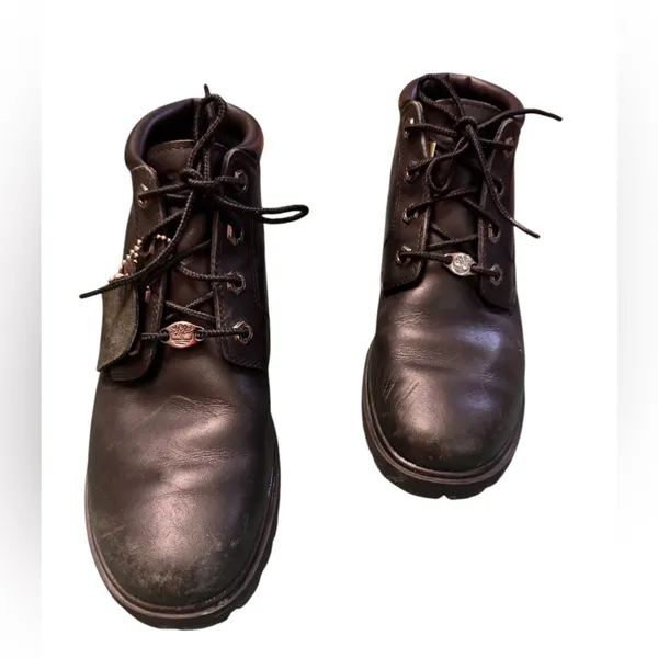 Timberland Nellie Waterproof Black Leather Ankle Boots Women's Size 8 in GUC - Image 4
