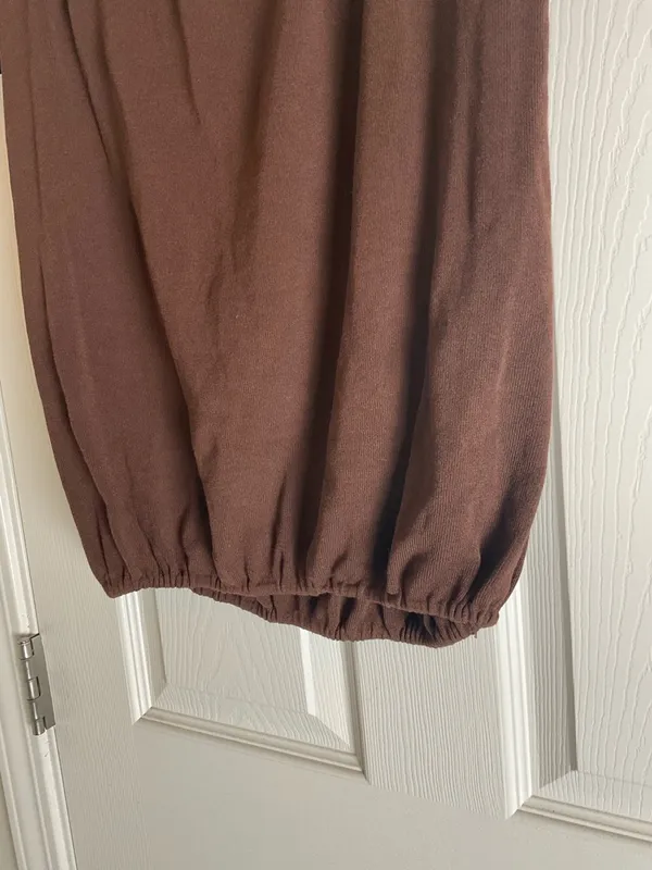 Zara Woman’s Brown Sleeveless Elastic-Hem Women's Top size Medium - Image 3