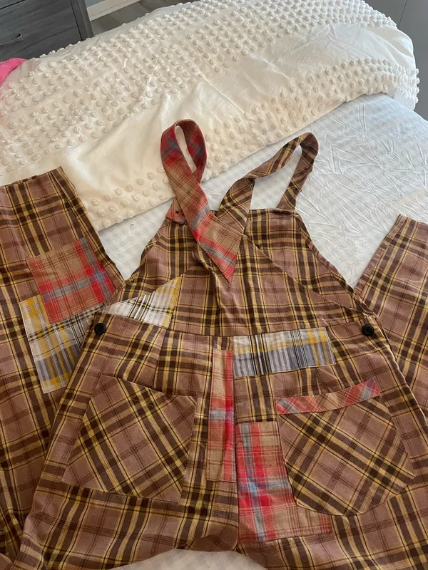 Shein plaid overalls  - Image 3