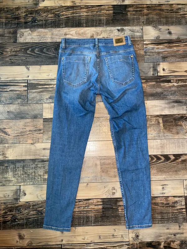 Zara Blue Skinny Stretch Jeans - Image 6