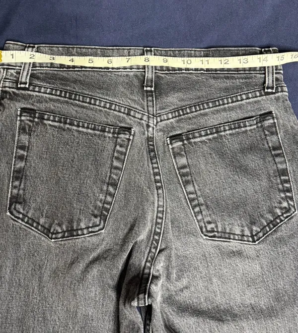 Abercrombie & Fitch 90s Straight Ultra High Rise Jeans 28 6S Washed Black - Image 7