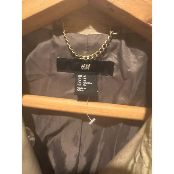 H&M Trench Coat, Sz: 10 - Image 5
