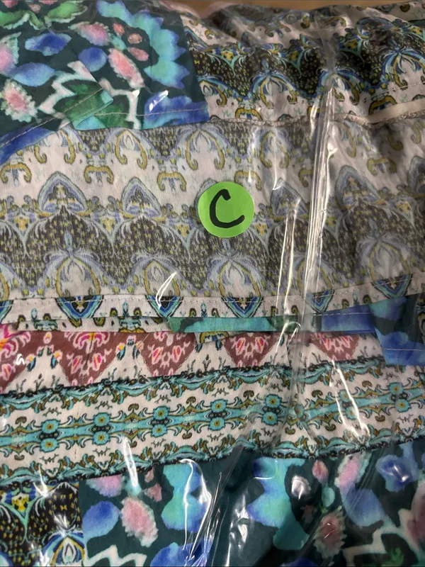 Anthropologie GATHERED MAXI DRESS Tiered Boho Printed Floral Lined Bohemian - Image 10