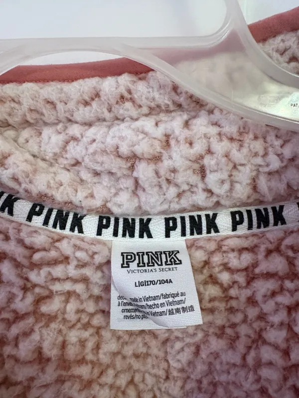 Pink VS Large Sherpa Half Zip - Image 2