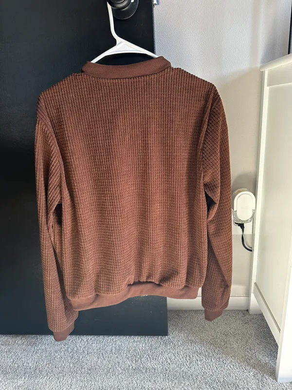 Brown Bomber Jacket Size M - Image 3