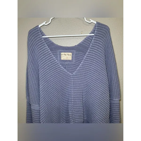 Free People Into You Purple Knit Pullover Oversized Sweater Women’s Size Medium - Image 3