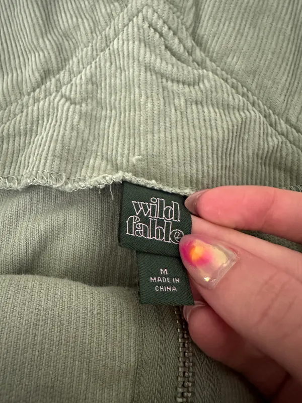 Wild Fable Green Corduroy Dress - Image 4