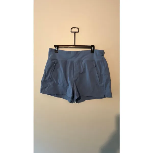 Athleta Trekkie North Mid-Rise Hiking Shorts Women’s Size 14 Blue Athletic - Image 2